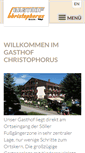 Mobile Screenshot of gasthof-christophorus.at