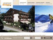 Tablet Screenshot of gasthof-christophorus.at